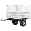 Torros - Remorque simple essieu 350kg benne galvanisée basculante 1200x850x300 mm + réhausses AHR350G