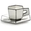 Serax - Set tasse expresso et soucoupe  Noir/Blanc taille unique