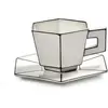 Serax - Set tasse et soucoupe 6 - Set de 2 Noir/Blanc taille unique
