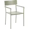 Chaise de jardin en aluminium avec accoudoirs vert August - Serax