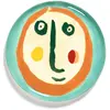 Assiette service Feast par Ottolenghi motif visage grès Ø35 cm Serax