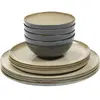 Set de vaisselle 12 pièces en grès misty grey Terres de rêves - Serax