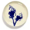 Assiette Feast par Ottolenghi Artichaut grès blanc/bleu Ø19 cm Serax