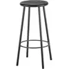 Tabouret de bar en acier et contreplaqué noir 66cm - Serax
