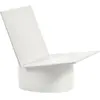 Chaise basse en acier blanche Valérie - Serax