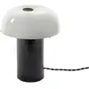 Lampe de table en grès vitré blanc et noir 20x21cm Celine N°2 - Serax