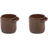 Serax - Tasse à espresso Out of line - Marron - Grès émaillé - Designe...