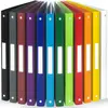 ACROPAQ 12x Classeur A4- 4 Anneaux- Dos 2,5 cm pour 100 feuilles- Étiq...