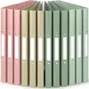 ACROPAQ 12 x Classeur A4 2 Anneaux- Jusqu'à 100 feuilles, Dos de 2,5 cm- Souple et Durable- Résisitants à l'eau- Pastel