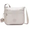 Kipling ARTO Sac à bandoulière de taille moyenne, Metallic Glow (Argent)