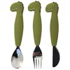 Trixie Set de couverts en silicone Mr. Dino (3 pièces)