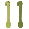 Trixie Lot de 2 cuillères en silicone - Mr. Dino, Vert