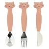 Trixie Set de 3 couverts en silicone Mrs. Cat (3 pièces)