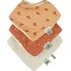 Trixie Lot de 3 bavoirs bandanas Fierce Fox