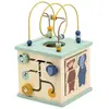 Cube D'activités 5-en-1 En Bois Fsc - Trixie - Vert - Jouet Éducatif Pour Enfant Blanc