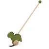Jouet à pousser en bois VERT Trixie