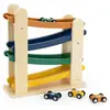 Trixie Rampe de course en bois avec 4 voitures