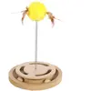 Jouet Flamingo Kitty Brain Train avec plumes pour chat