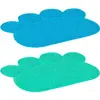 Flamingo - Tapis bac a lit patte vert/bl40x30