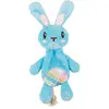 Jouet Chien - Flamingo Peluche lapin avec corde Bleu - 30 x 11 x 4 cm