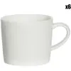 Cosy & Trendy Lot de 12 Tasses en Porcelaine, blanc, D6,3 cm