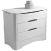 Mathy by bols Commode 3 tiroirs Fusion blanche