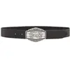 Wrangler Grande Ceinture à Boucle, Noir, 85 cm Hommes