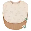 Lot de 2 bavoirs de naissance Rosy Rabbit