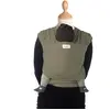 BABYLONIA Baby Carriers | porte-bébé | Porte-bébé nouveau-nés dès la naissance | porte-bébés | 100% coton biologique | Jersey Slen Bambou | taille unique | Vert kaki