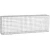 GARDENODE Gabion acier galvanisé L180 x H60 x Pr.30 cm tirants et crampons inclus