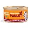 Pâtée en morceaux pour les chats adultes au poulet 85g Edgard cooper