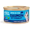 Edgard & Cooper Morceaux Sauce Chat Saumon & Poulet 85g