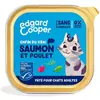 Pâtée pour chat adulte bio saumon et poulet 85g Edgard Cooper