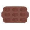 Moule pour 9 madeleines en silicone platine Vintage Maroon 37x23x2cm