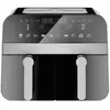Friteuse à air chaud airfryer numérique double panier noire 2400w 9l comfy nest cnafd45nb