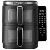 Friteuse à air chaud air fryer double panier verticale avec fenêtre 11...