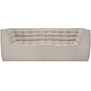 ETHNICRAFT canapé à 2 places N701 (Beige - Tissu)