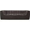 ETHNICRAFT canapé à 3 places N701 (Gris foncé - Tissu)