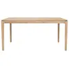 Ethnicraft - Table rectangulaire Bok - Bois naturel - Chêne massif hui...