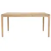Ethnicraft - Table rectangulaire Bok - Bois naturel - Chêne massif hui...