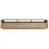 ETHNICRAFT meuble TV SHADOW 210 cm (Naturel - chêne)