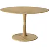 ETHNICRAFT table ronde TORSION (Ø 127 cm, naturel - chêne)