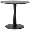 ETHNICRAFT table ronde TORSION (Ø 90 cm, noir - chêne)