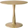 ETHNICRAFT table ronde TORSION (Ø 90 cm, naturel - chêne)