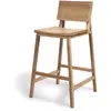 Ethnicraft - Tabouret de bar N - Bois naturel - Chêne massif - Designe...