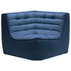 ETHNICRAFT canapé d'angle N701 (Bleu - Tissu)