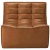 ETHNICRAFT fauteuil N701 (Cuir vieilli - cuir)