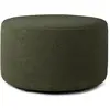ETHNICRAFT pouf BARROW 60 x 60 x H 35 cm (Pine green - Tissu)