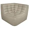 ETHNICRAFT canapé d'angle N701 (Beige - Tissu)