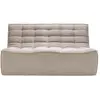 ETHNICRAFT canapé à 2 places N701 (Beige - Tissu)